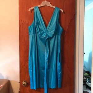 Sleeveless dress size 22W turquoise